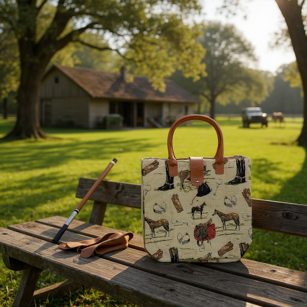 Horse Brown Folding Bag