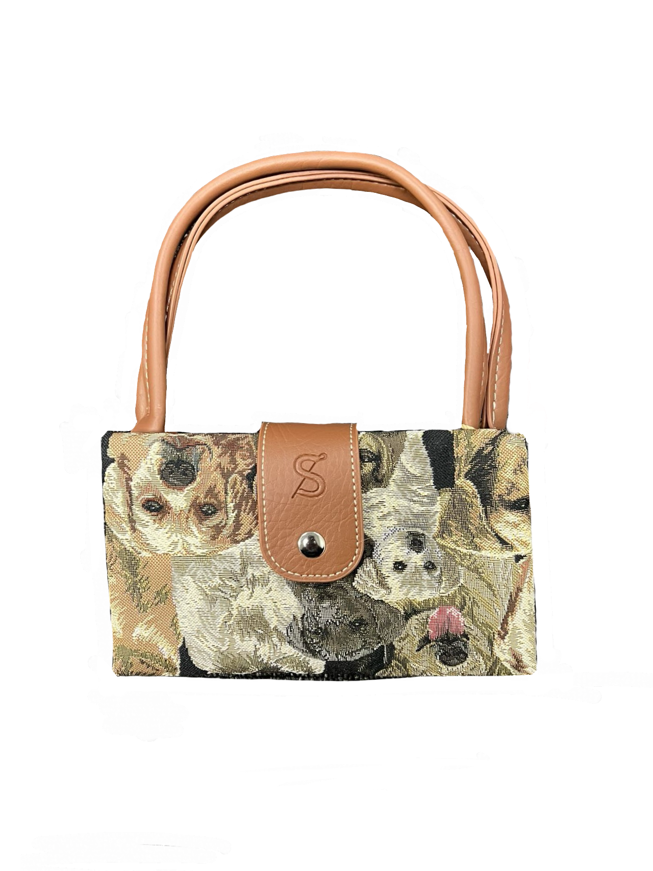 Labrador Dog Brown Folding Bag