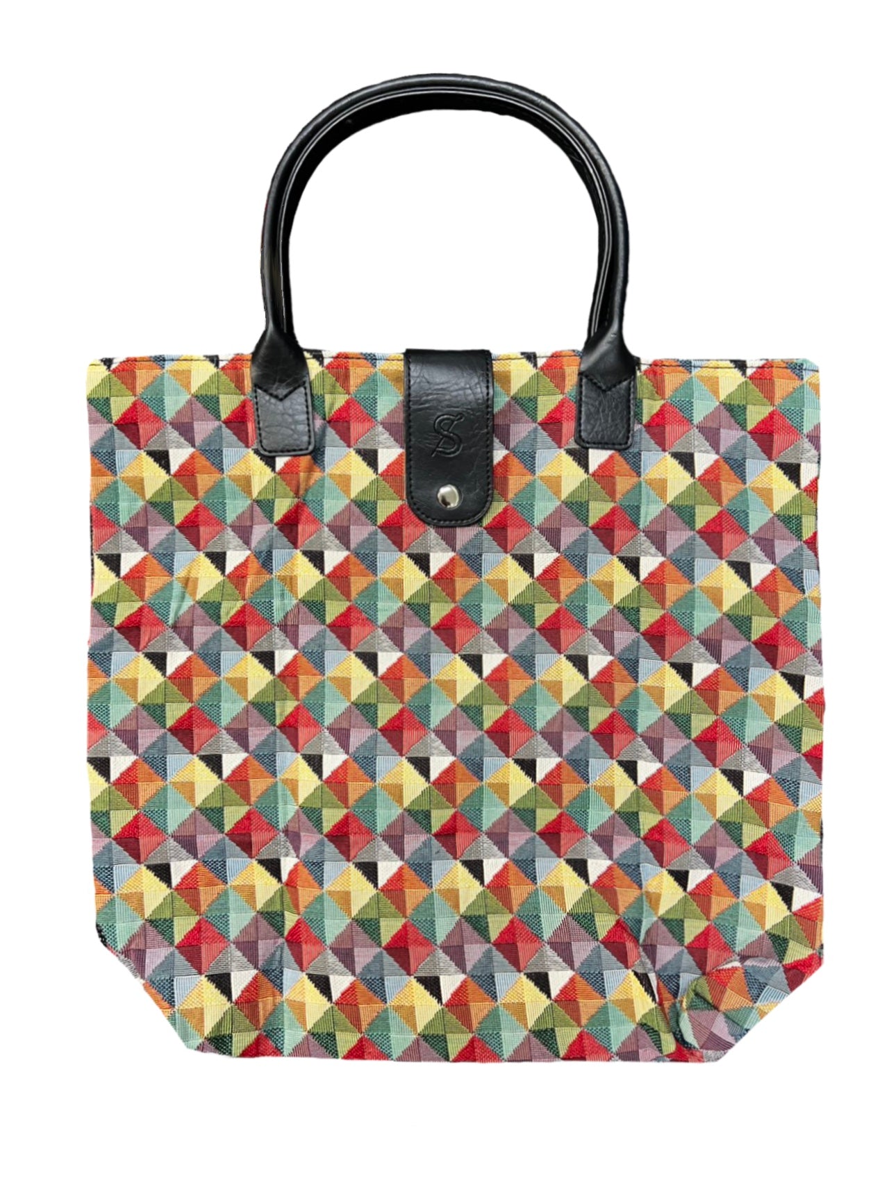 Multicolor Triangle Folding Bag
