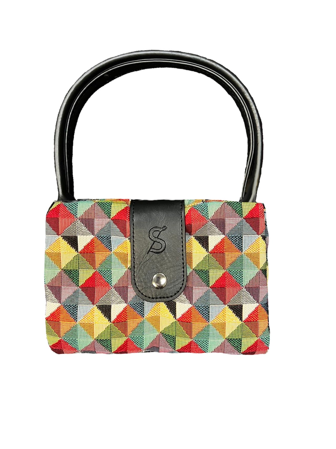 Multicolor Triangle Folding Bag