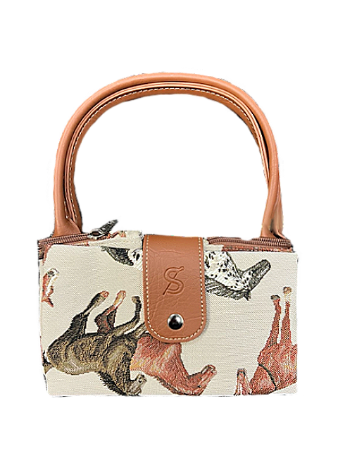 Running Horse Brown Folding Bag