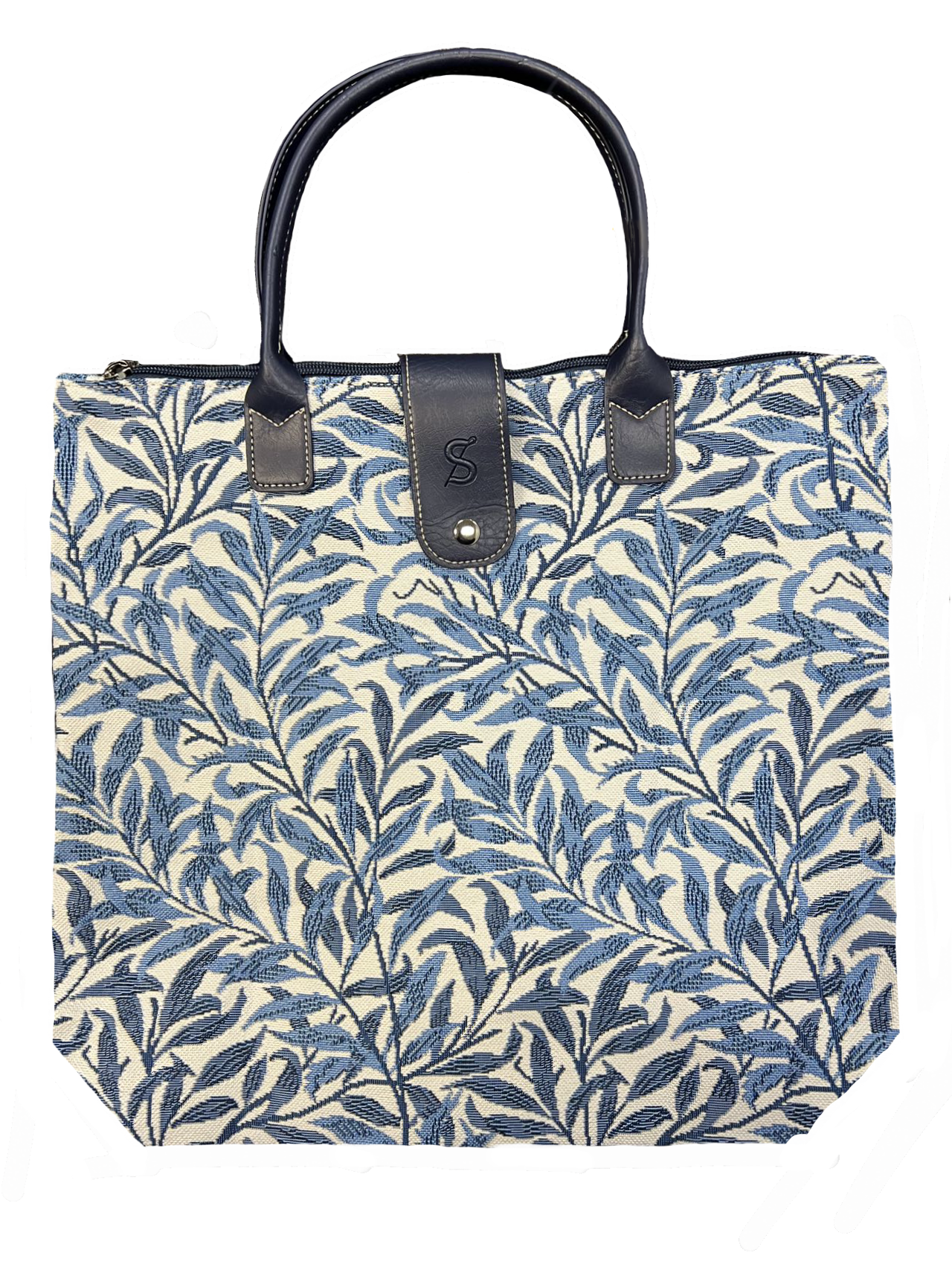William Morris Willow Bough Floral Blue Folding Bag