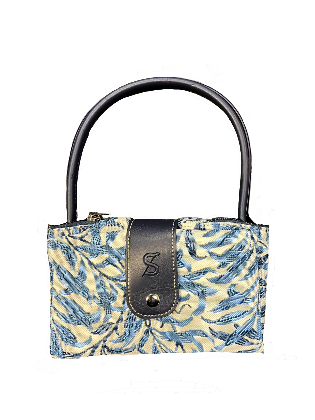 William Morris Willow Bough Floral Blue Folding Bag
