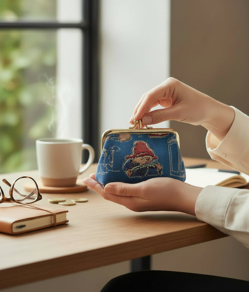 Paddington Bear Blue Frame Purse for Coins
