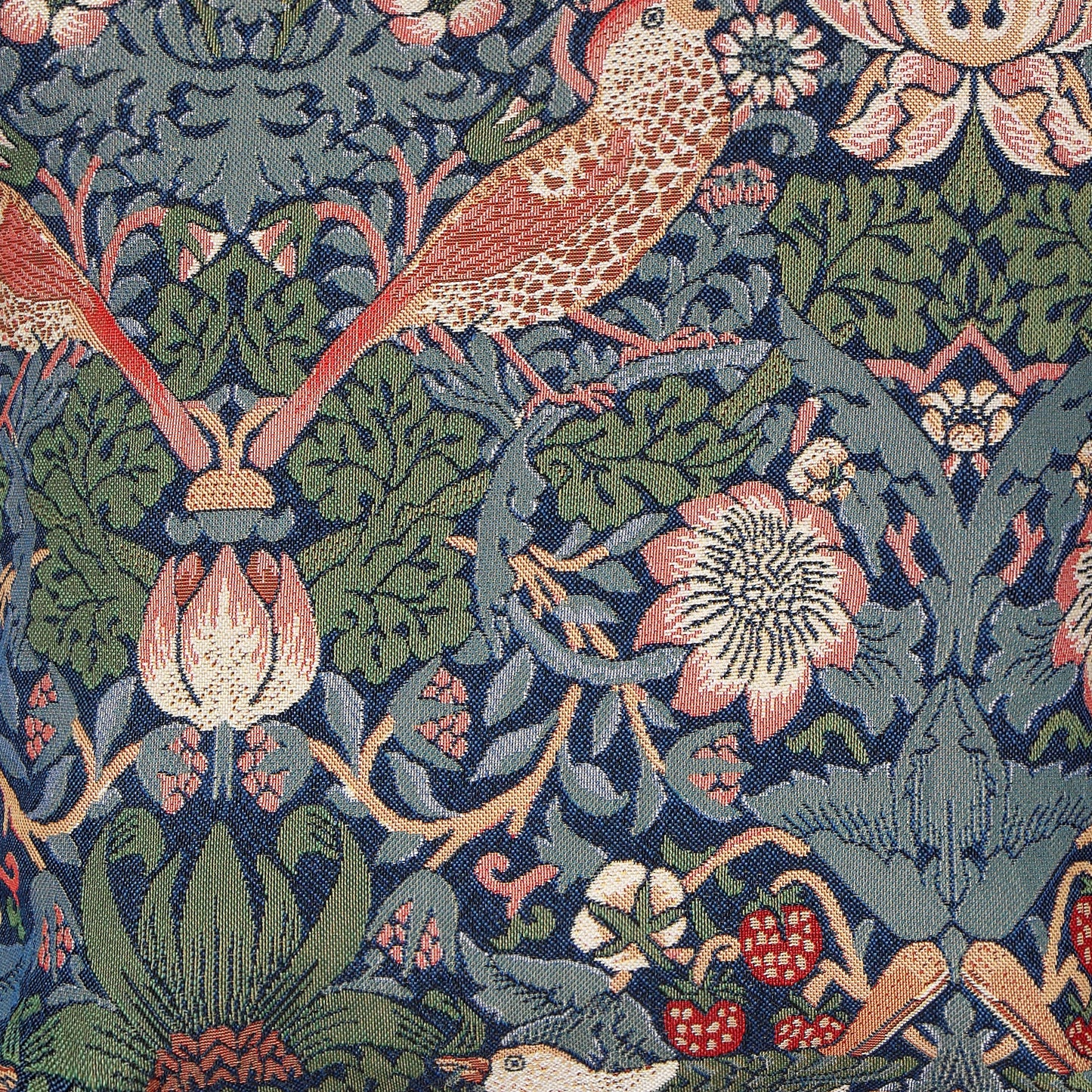 William Morris Strawberry Thief Blue Hip Length Shoulder Bag