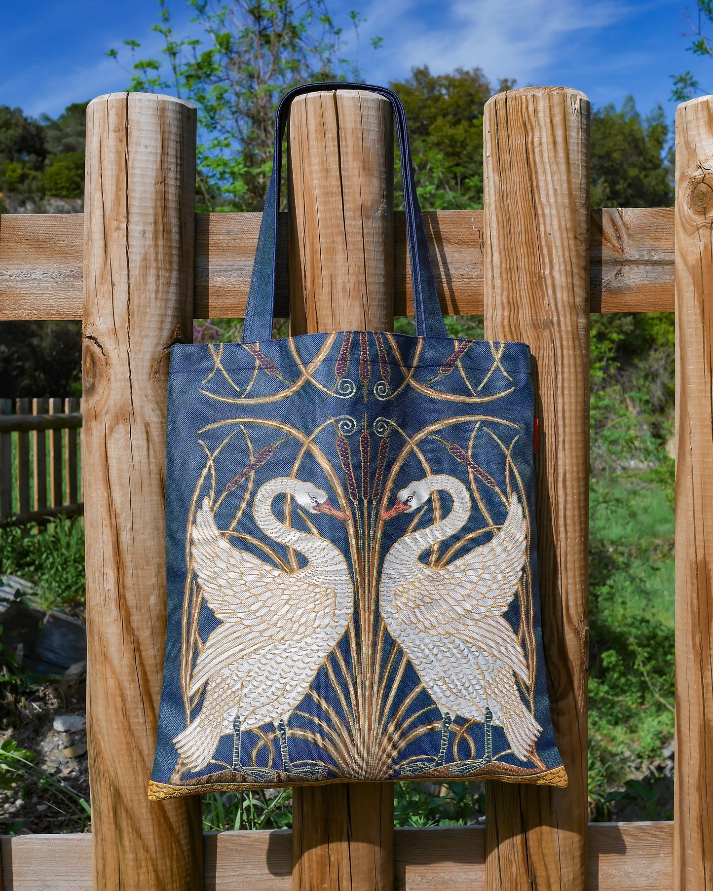Walter Crane The Swan Flat Bag