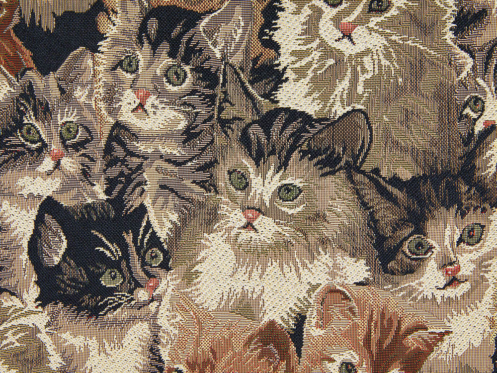 Cat Animal Design Brown Shopper Bag