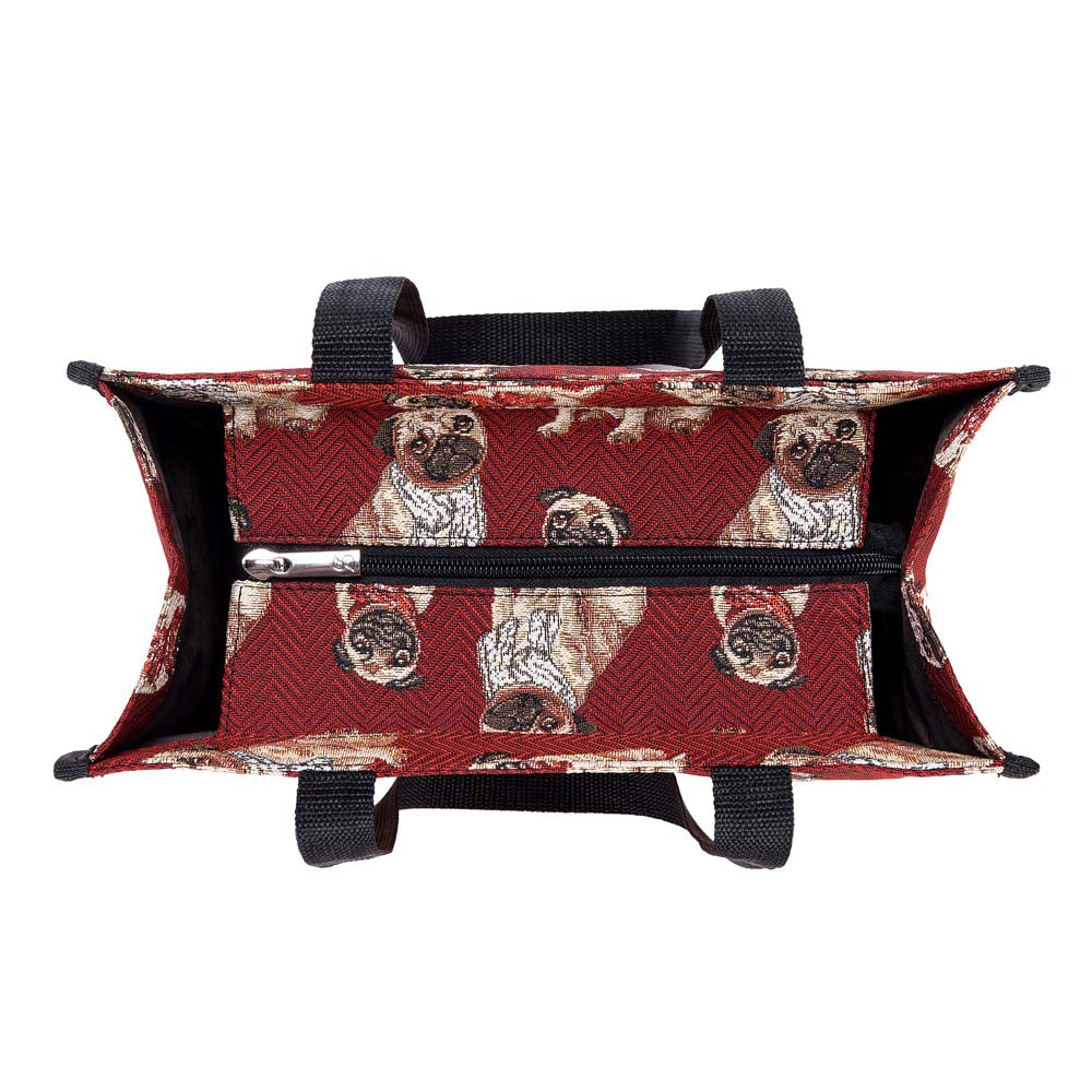 Pug Red Shopper Bag