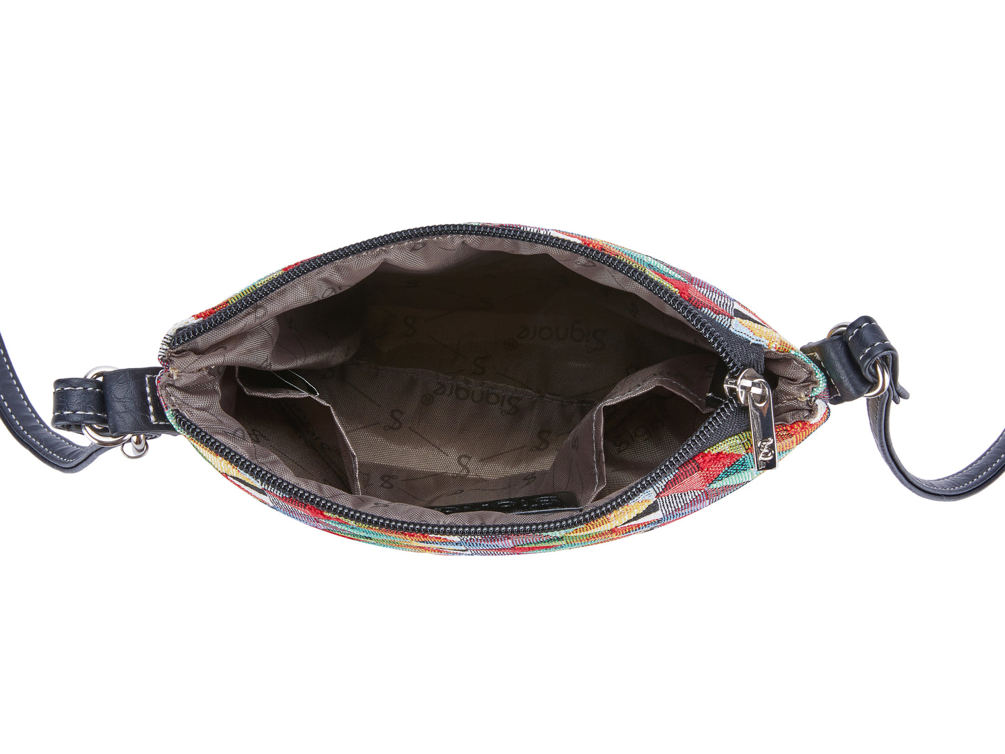 Multicolor Triangle Sling Bag