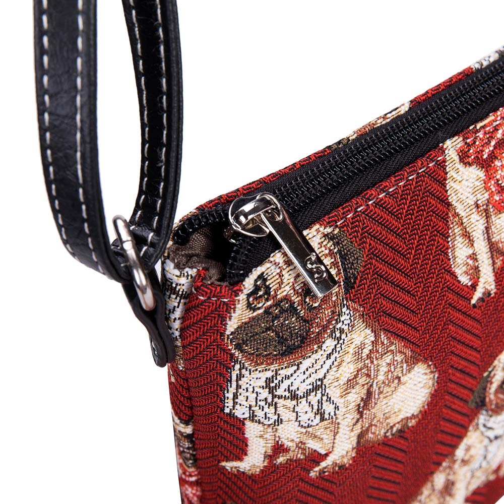 Pug Dog Red Sling Bag