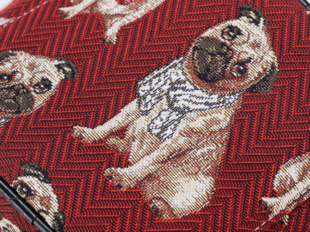 Pug Dog Red Toiletry Bag/ Toiletries Organizer