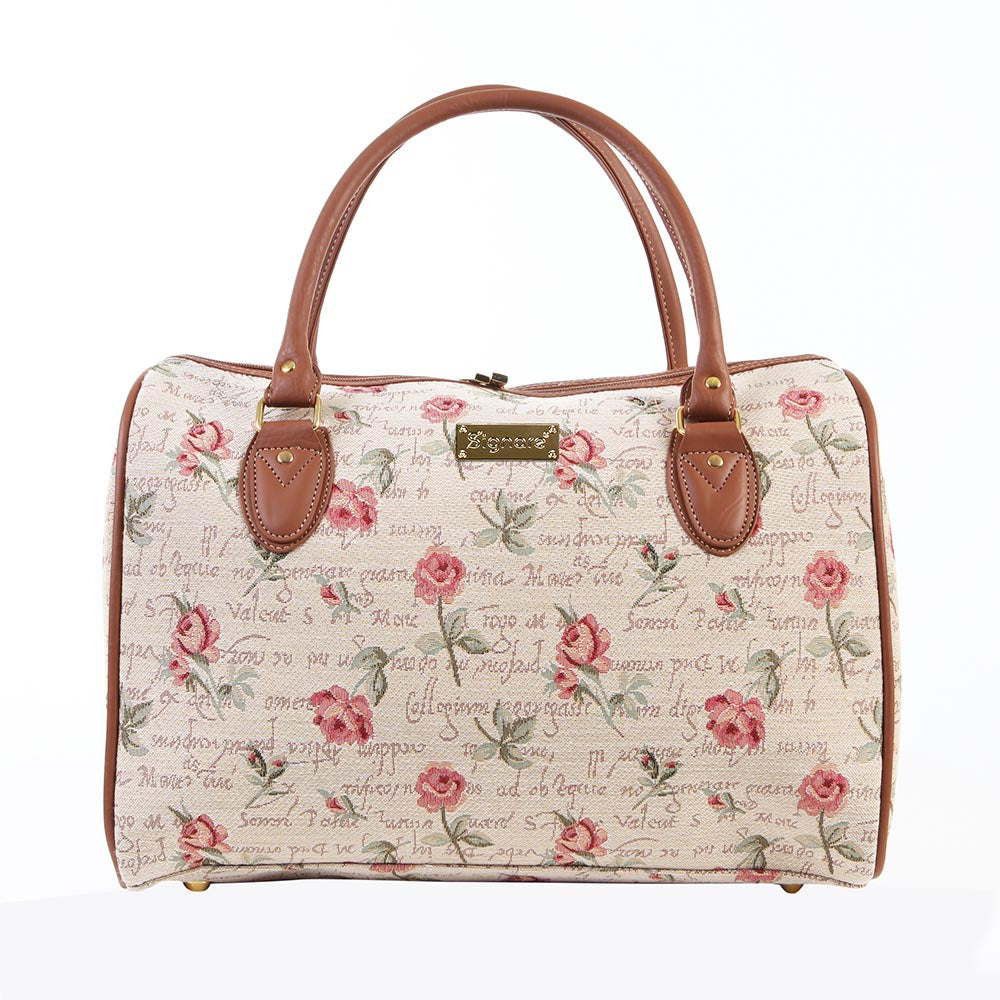 Rose Pink Floral Travel Bag