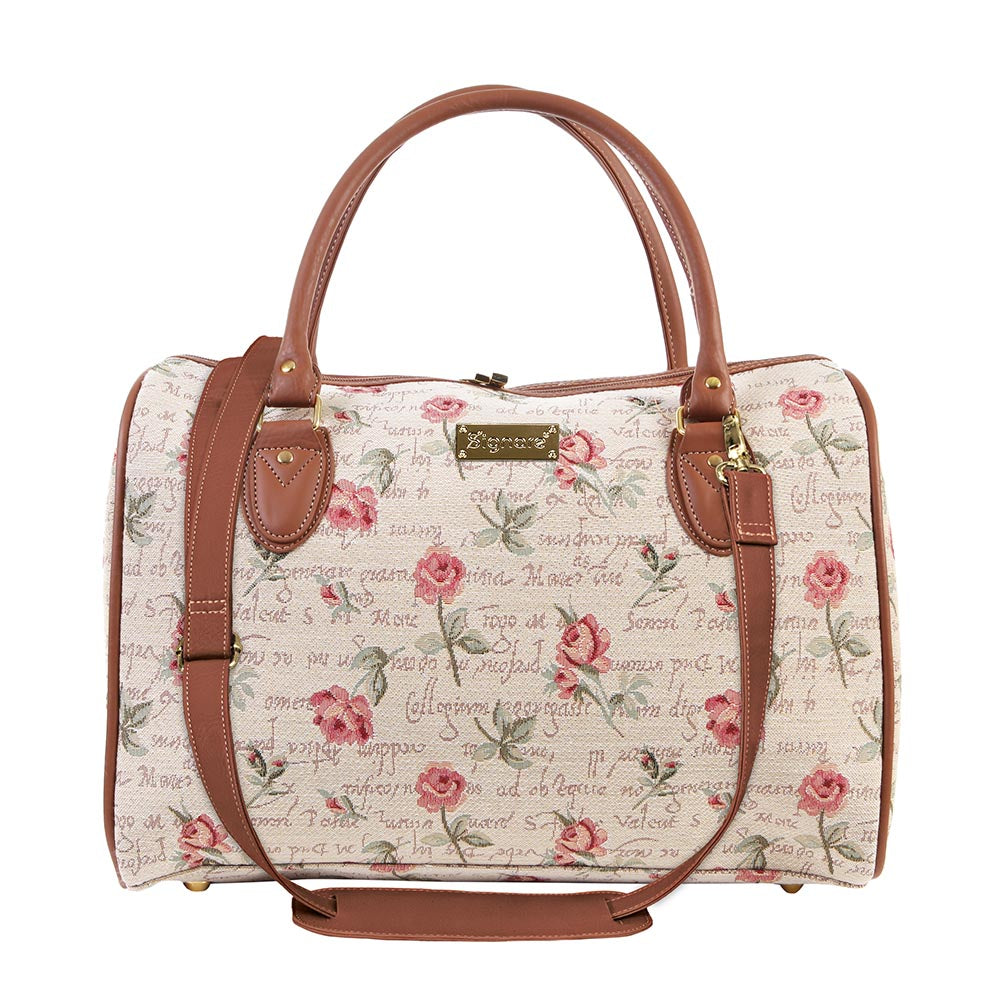Rose Pink Floral Travel Bag