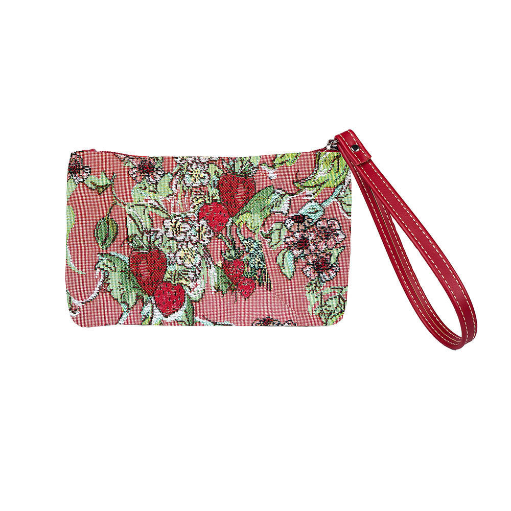 Wild Strawberry Wristlet Purse
