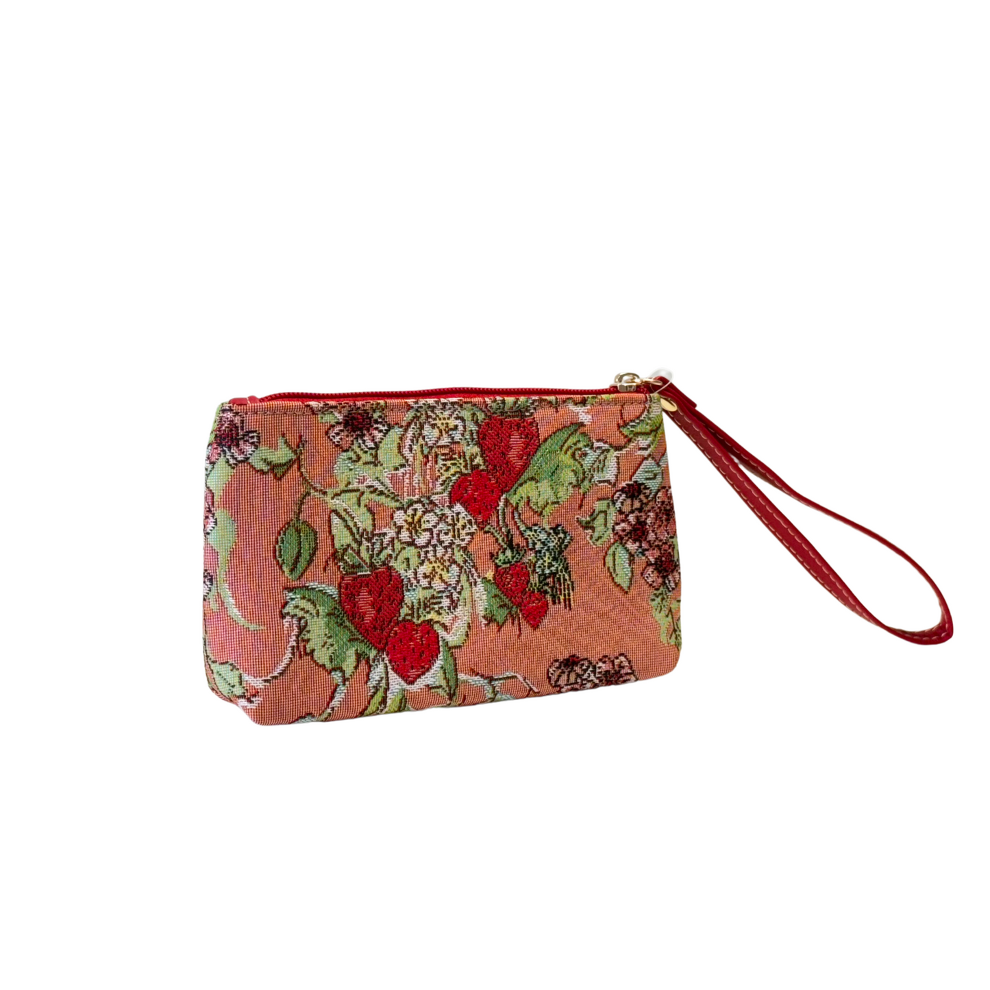 Wild Strawberry Wristlet Purse