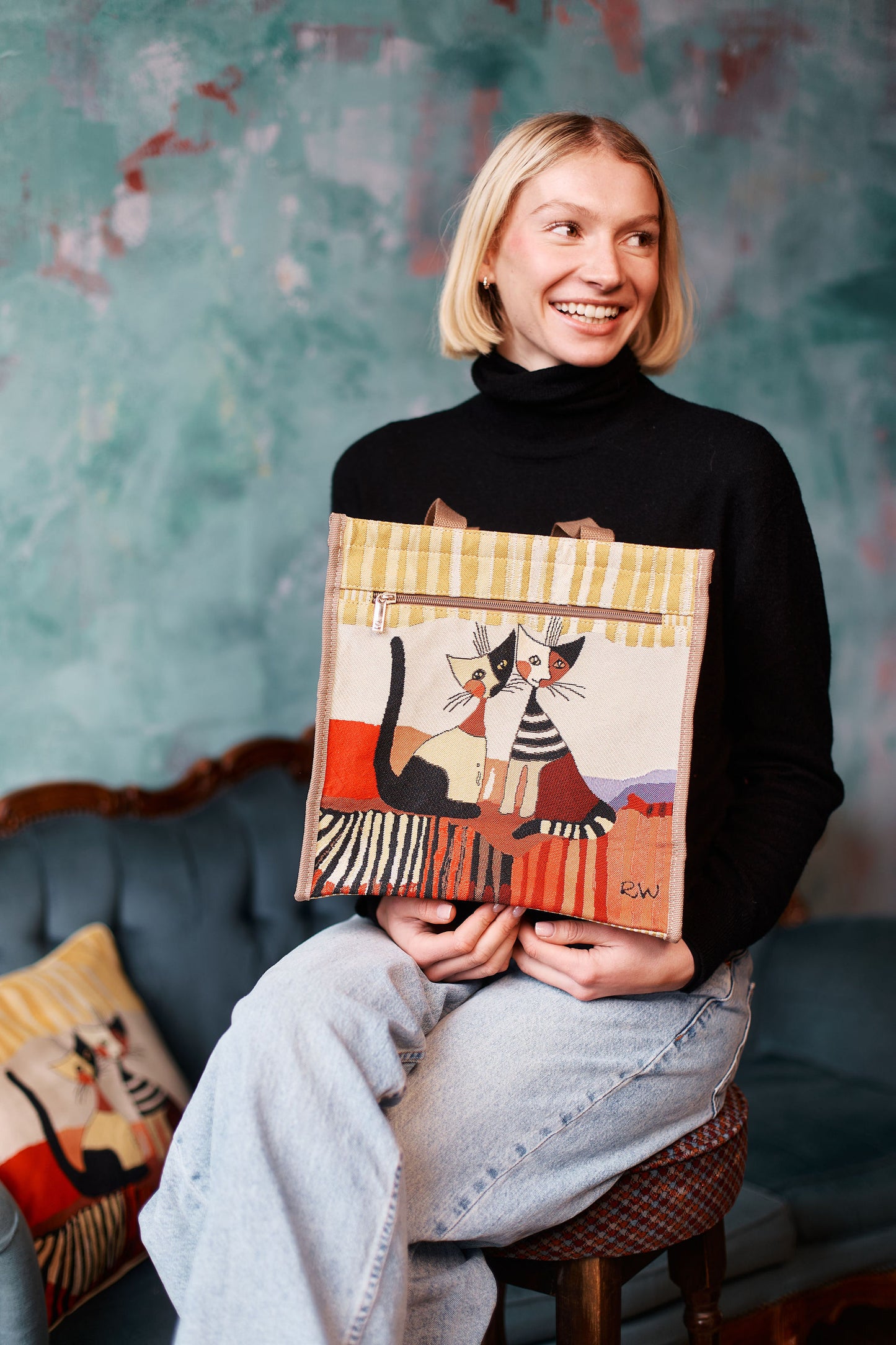 Rosina Cat Cappia Shopper Shoulder Bag