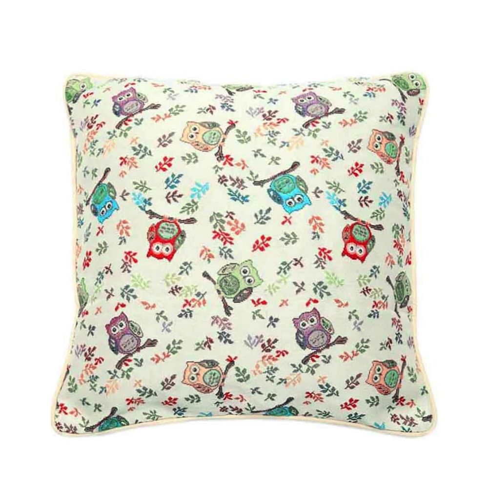 Owl Pillowcase/Cushion Cover Animal Design 18 x 18 inch