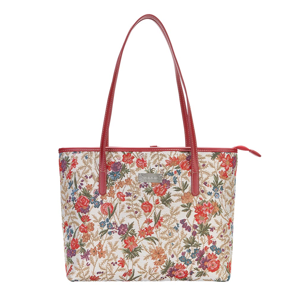 COLL-FLMD | Flower Meadow College/Shoulder Tote Bag - www.signareusa.com
