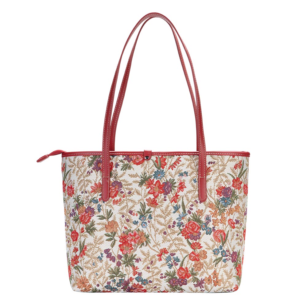COLL-FLMD | Flower Meadow College/Shoulder Tote Bag - www.signareusa.com
