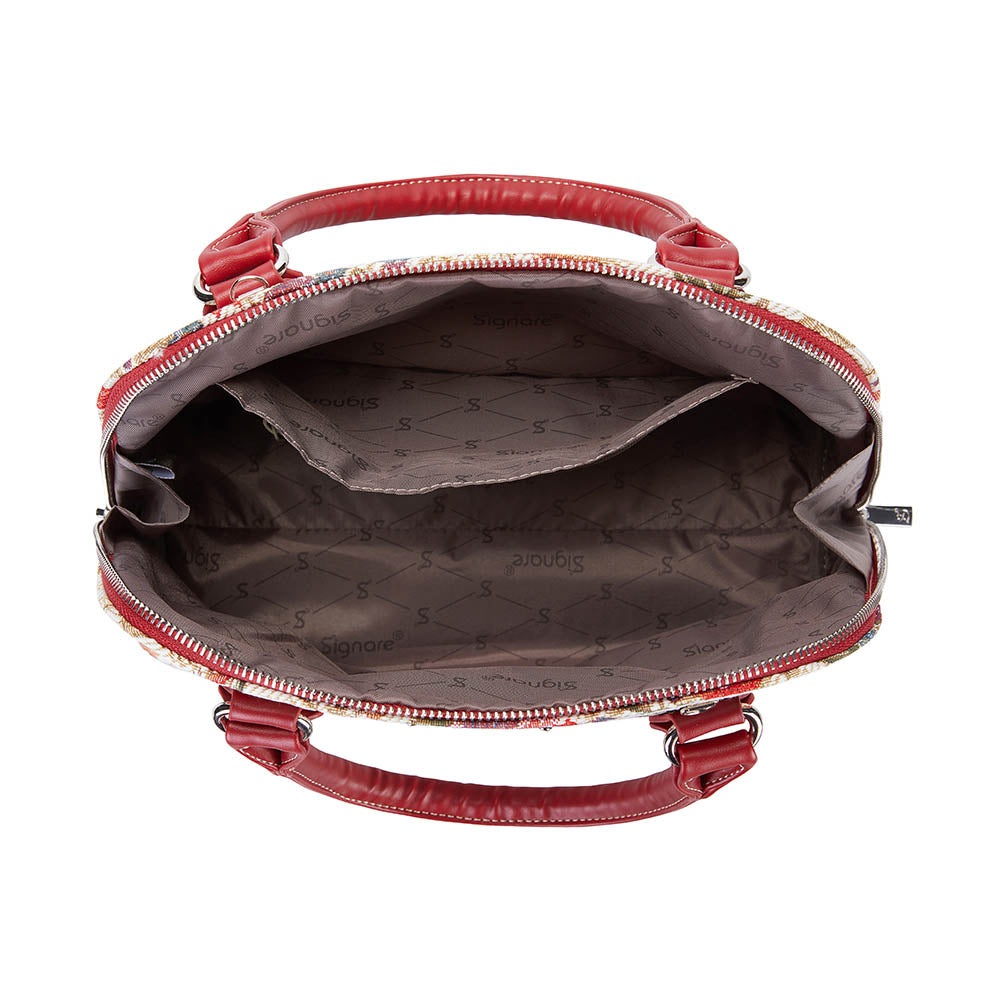 CONV-FLMD | Flower Meadow Convertible Top Handle Purse Handbag - www.signareusa.com