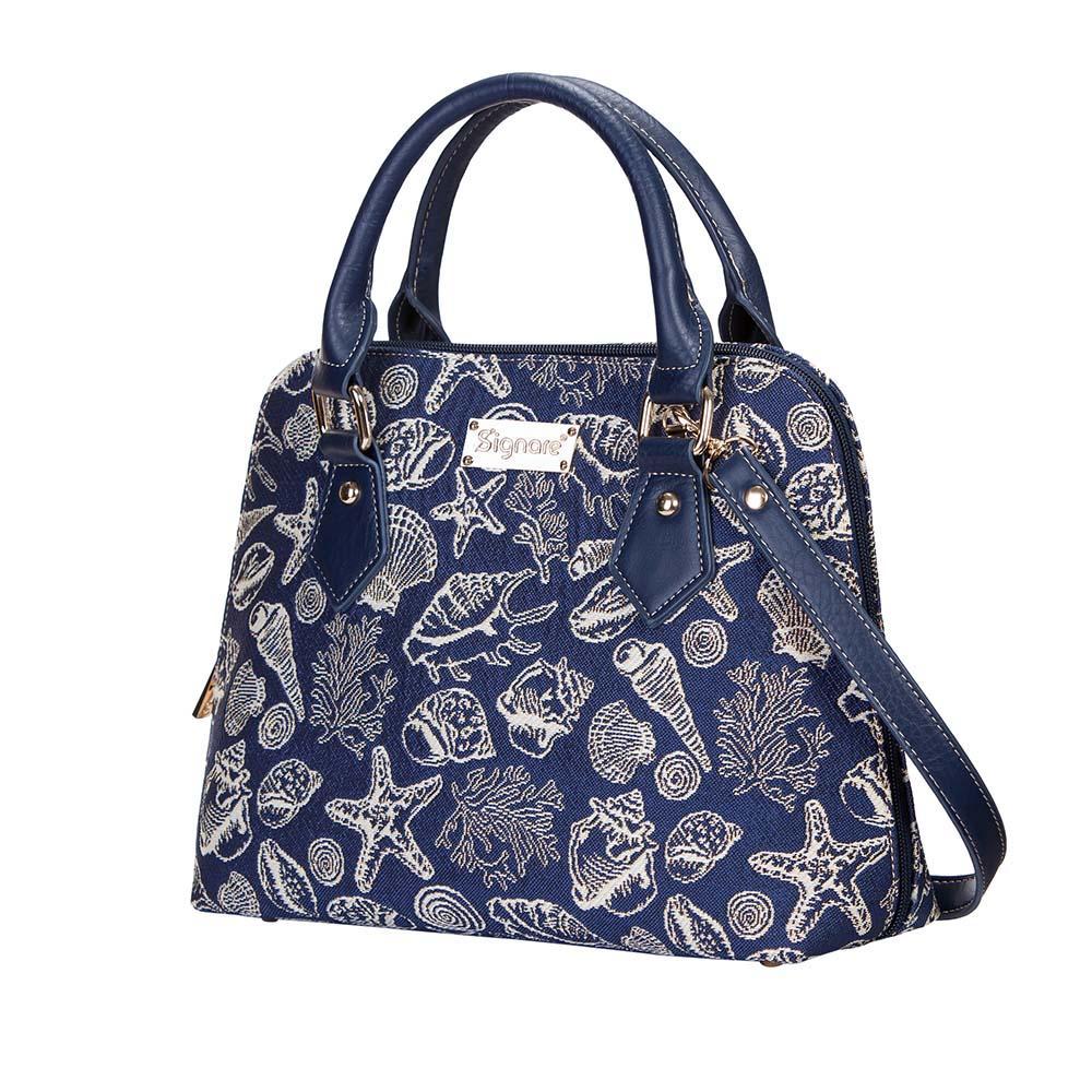 CONV-SHELL | Sea Shell Convertible Top Handle Purse Handbag - www.signareusa.com