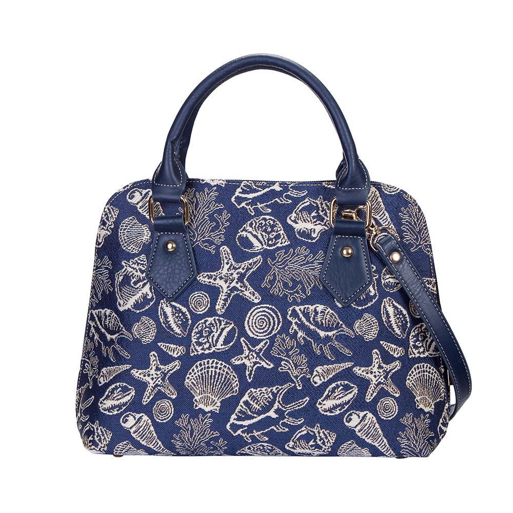 CONV-SHELL | Sea Shell Convertible Top Handle Purse Handbag - www.signareusa.com