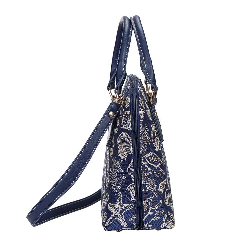 CONV-SHELL | Sea Shell Convertible Top Handle Purse Handbag - www.signareusa.com