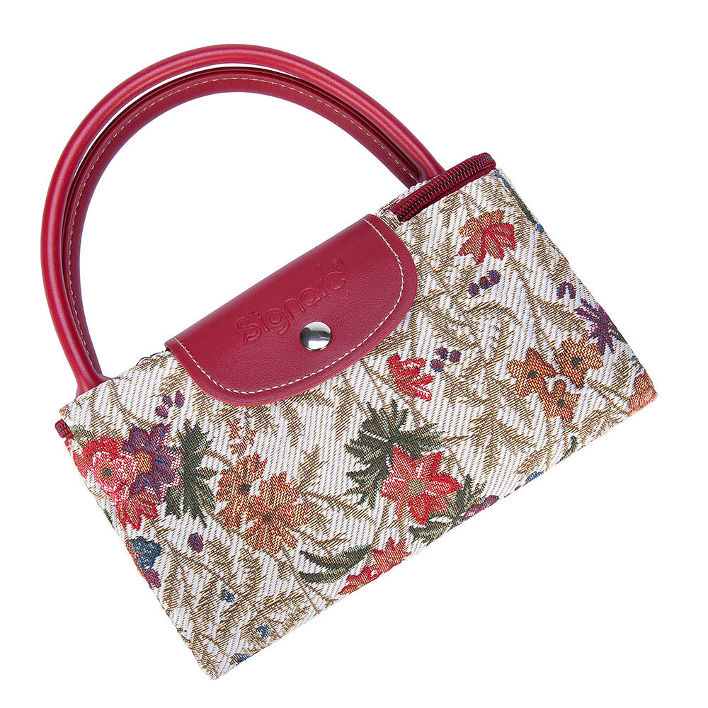 FDAW-FLMD | Flower Meadow FOLDAWAY GROCERY BAG - www.signareusa.com