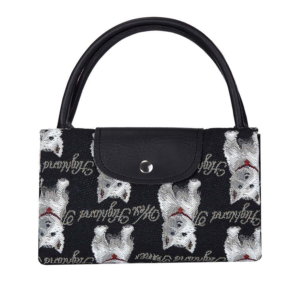 FDAW-WES | WESTIE DOG FOLDAWAY GROCERY BAG - www.signareusa.com