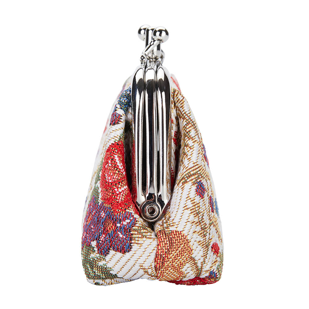 FRMP-FLMD | FLOWER MEADOW COIN CLASP FRAME PURSE WALLET - www.signareusa.com