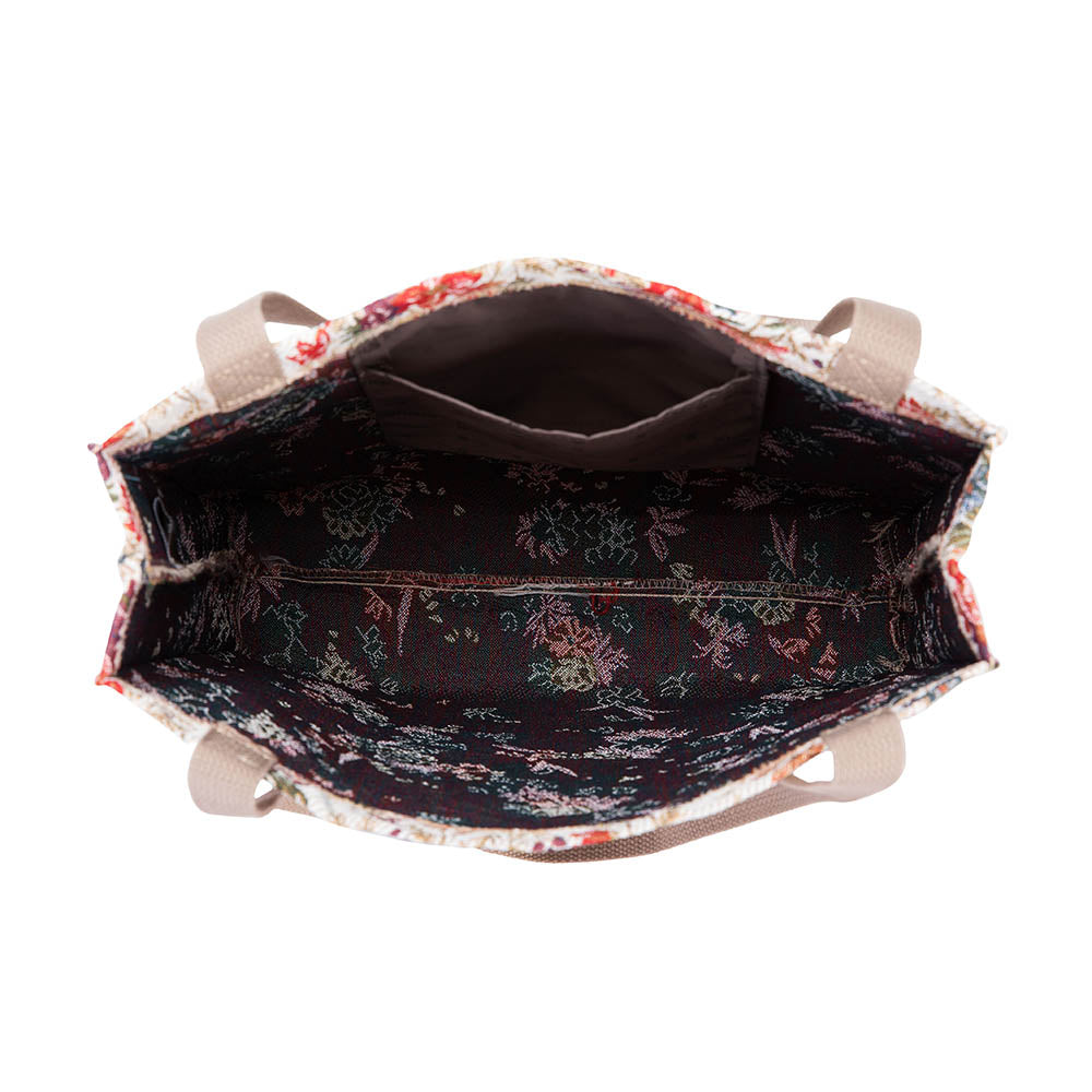 GUSS-FLMD | Flower Meadow Foldable Gusset Bag - www.signareusa.com