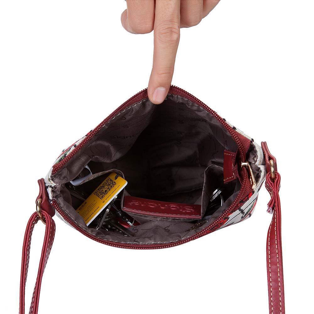 SLING-RMSP | RENNIE MACKINTOSH SIMPLE ROSE SLING BAG PURSE CROSSBODY - www.signareusa.com