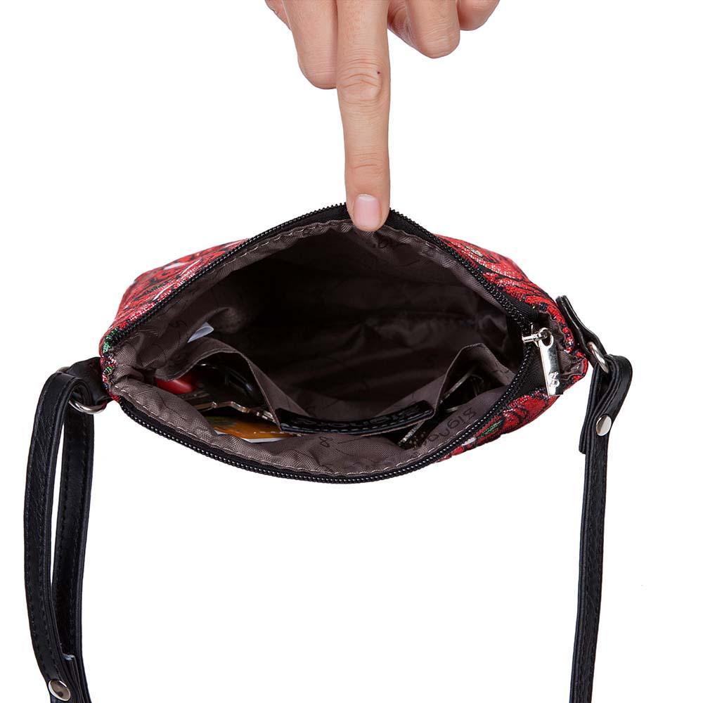 SLING-RMTD | RENNIE MACKINTOSH ROSE AND TEARDROP SLING BAG PURSE CROSSBODY - www.signareusa.com