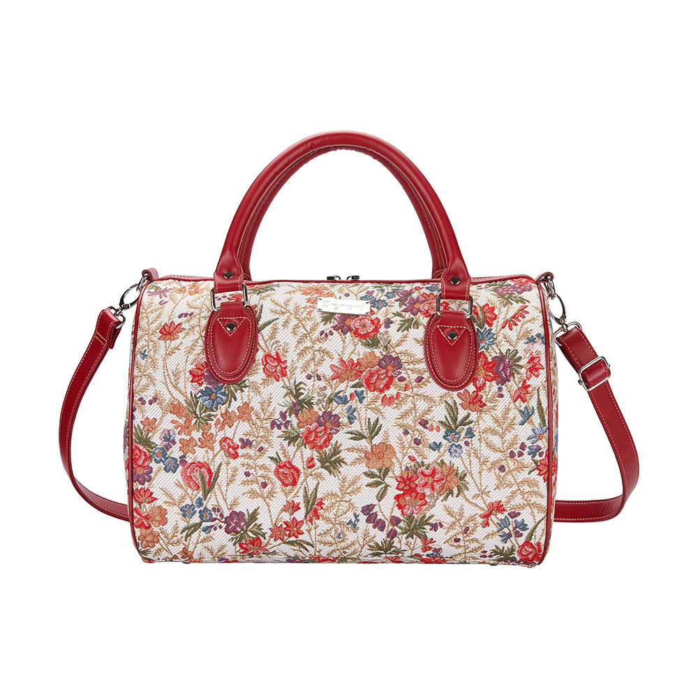 TRAV-FLMD | FLOWER MEADOW TRAVEL BAG WEEKEND GYM HOLDALL - www.signareusa.com