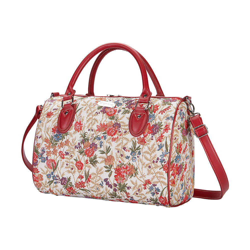 TRAV-FLMD | FLOWER MEADOW TRAVEL BAG WEEKEND GYM HOLDALL - www.signareusa.com