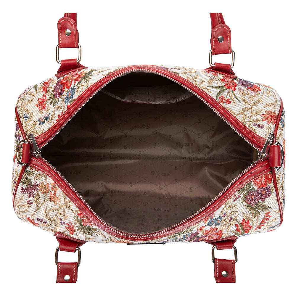 TRAV-FLMD | FLOWER MEADOW TRAVEL BAG WEEKEND GYM HOLDALL - www.signareusa.com