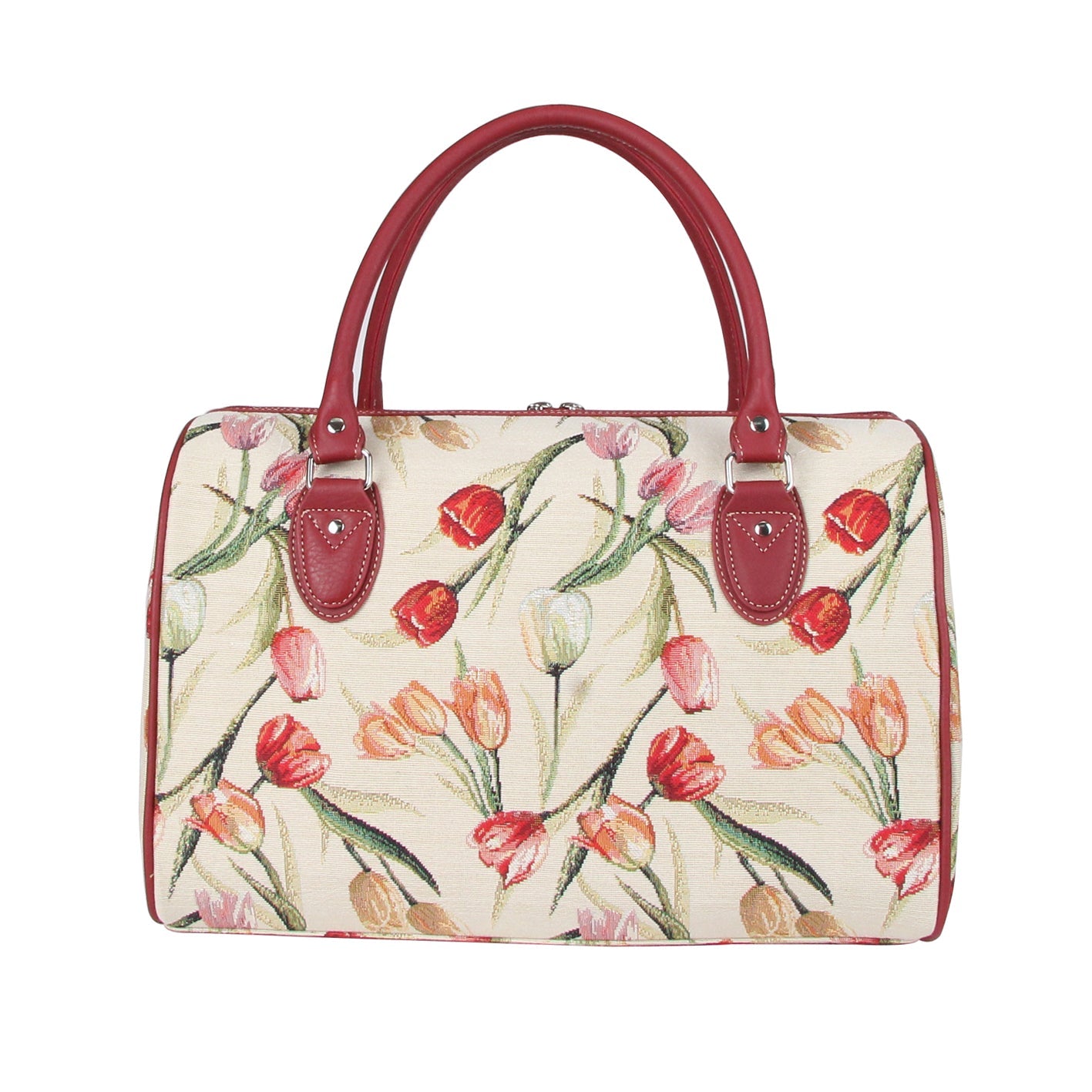 TRAV-TULWT | TULIP WHITE TRAVEL BAG WEEKEND GYM HOLDALL - www.signareusa.com