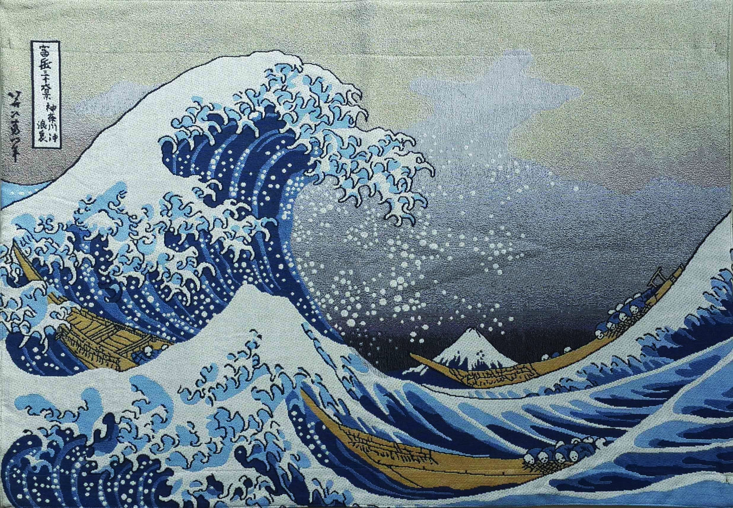 WH-JP-GWK | HOKUSAI GREAT WAVE OFF KANAGAWA 39 X 27 " INCH WALL HANGING TAPESTRY ART - www.signareusa.com
