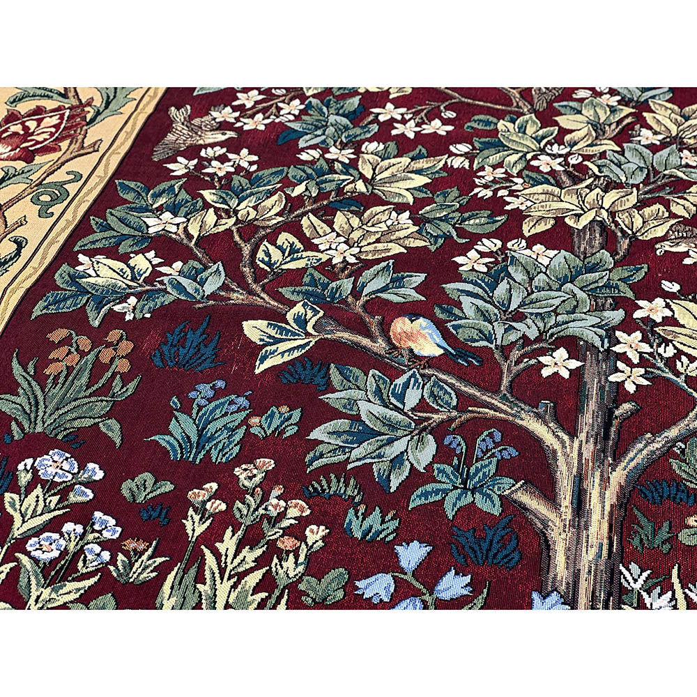 WH-WM-TLRD-BIG | William Morris Tree Of Life Red Big 54 X 77 Inch (139 X 197cm)