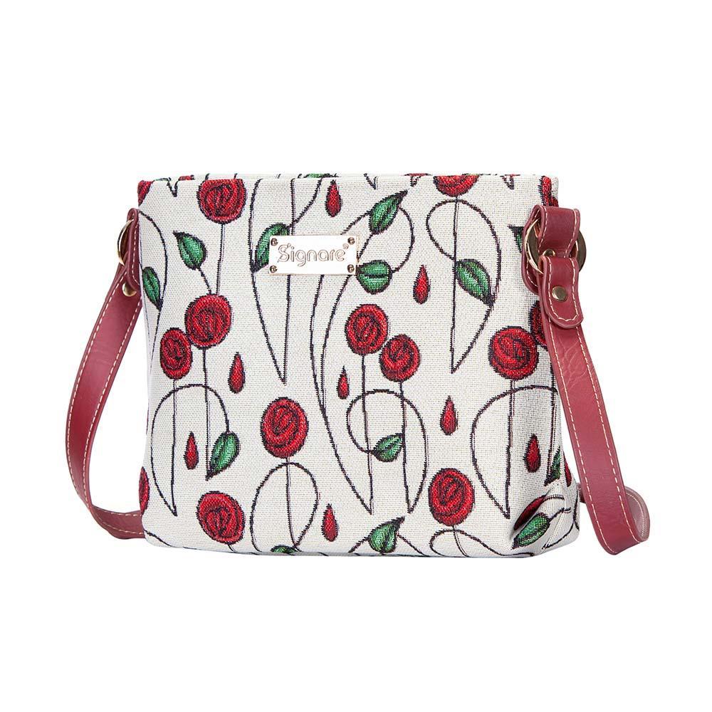 XB02-RMSP | RENNIE MACKINTOSH SIMPLE ROSE CROSS BODY BAG PURSE HANDBAG - www.signareusa.com