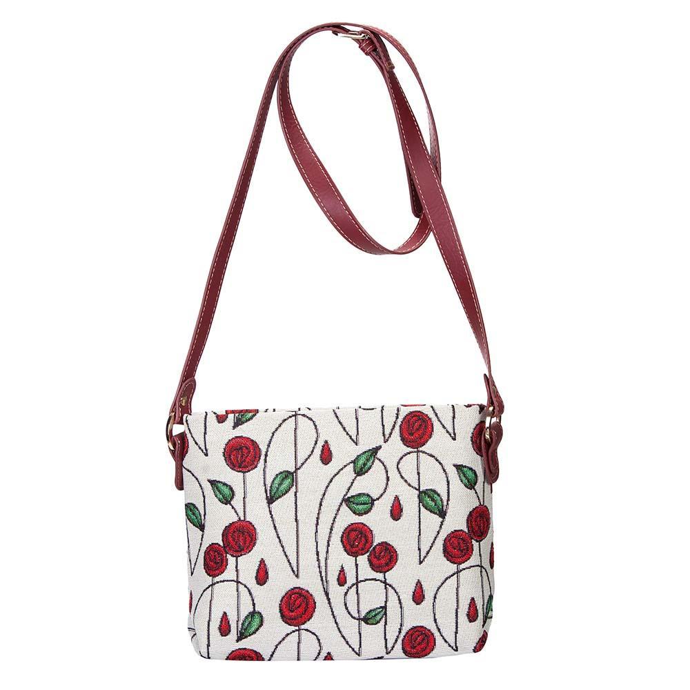 XB02-RMSP | RENNIE MACKINTOSH SIMPLE ROSE CROSS BODY BAG PURSE HANDBAG - www.signareusa.com