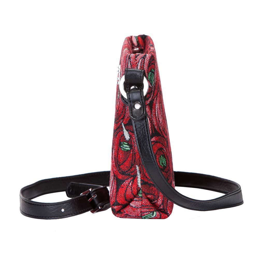 XB02-RMTD | RENNIE MACKINTOSH ROSE AND TEARDROP CROSS BODY BAG PURSE HANDBAG - www.signareusa.com