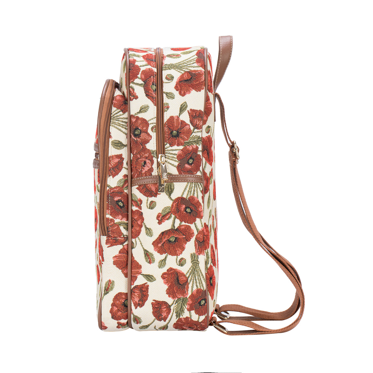 Poppy Floral Red Backpack