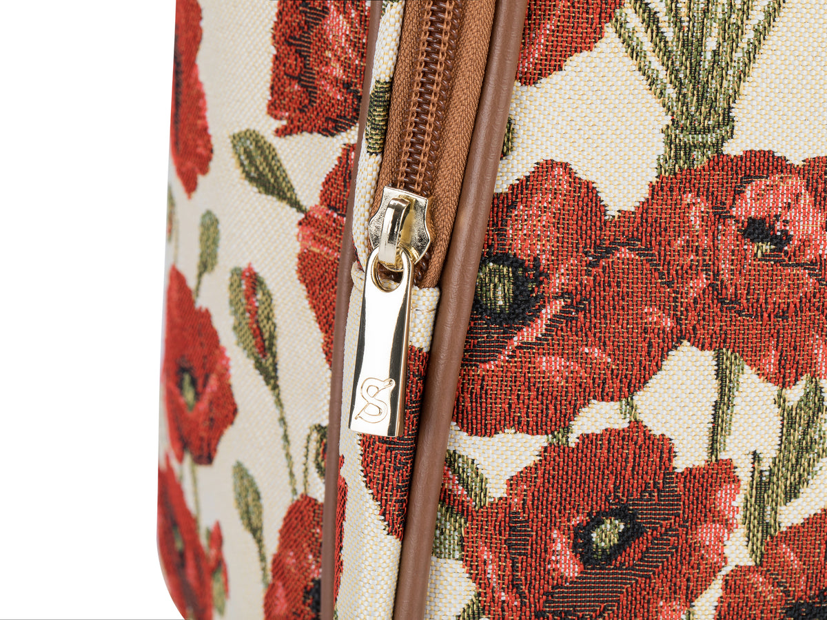 Poppy Floral Red Backpack