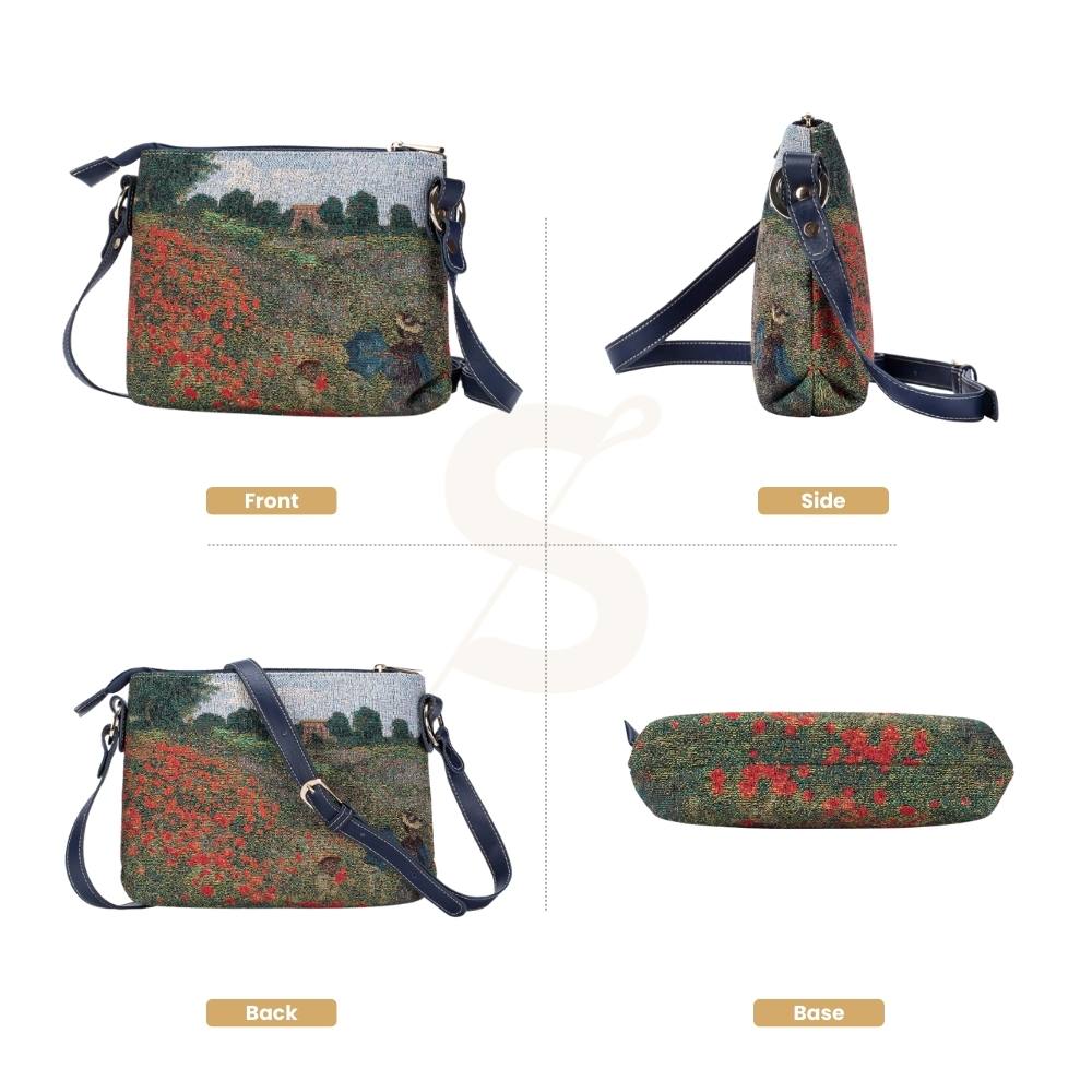 Claude Monet Poppy Field Crossbody Bag