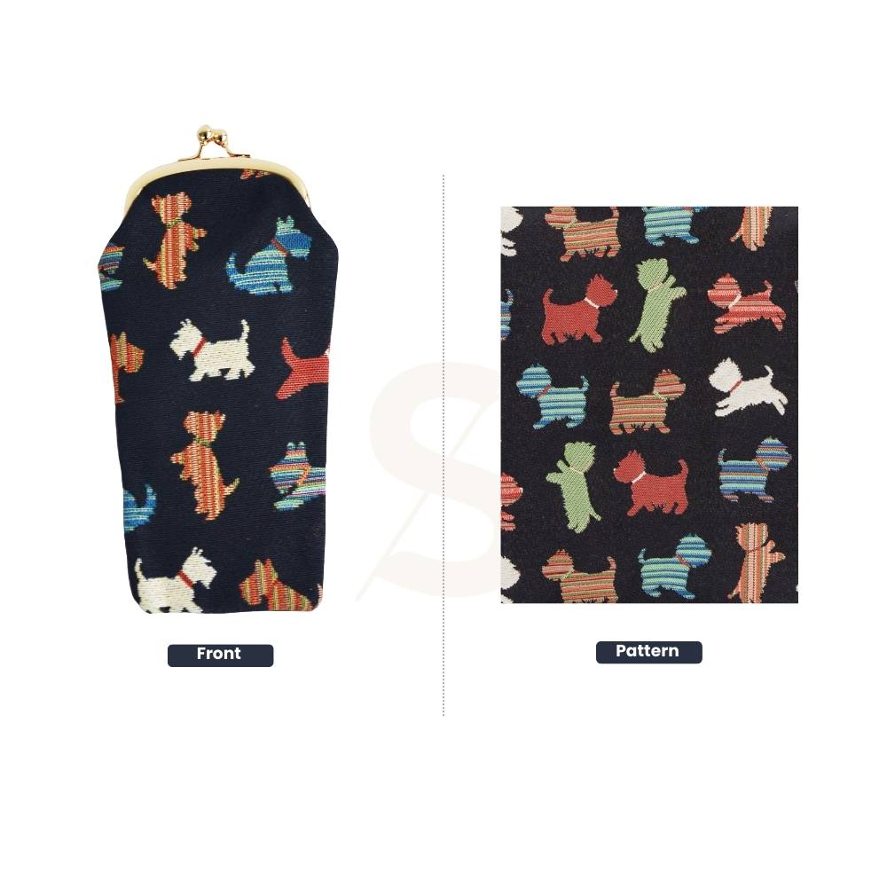 Playful Puppy Glasses Pouch/ Case