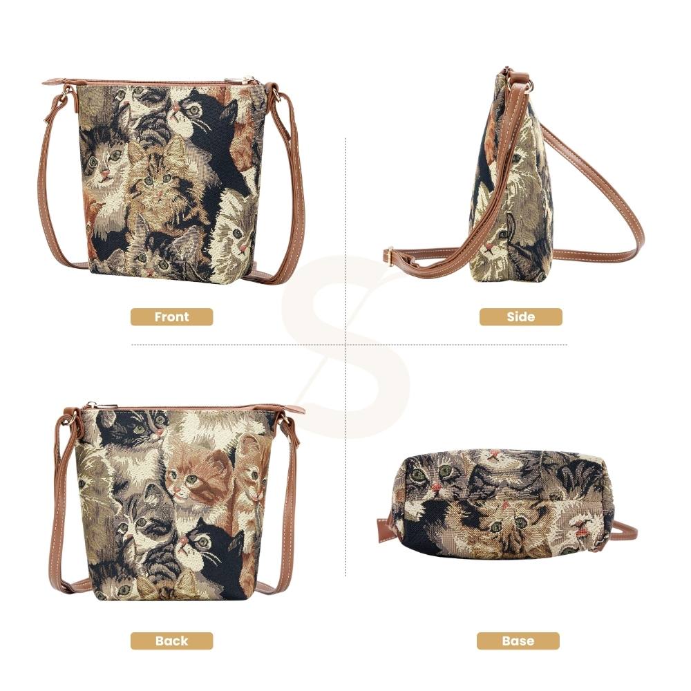 Cat Brown Sling Bag
