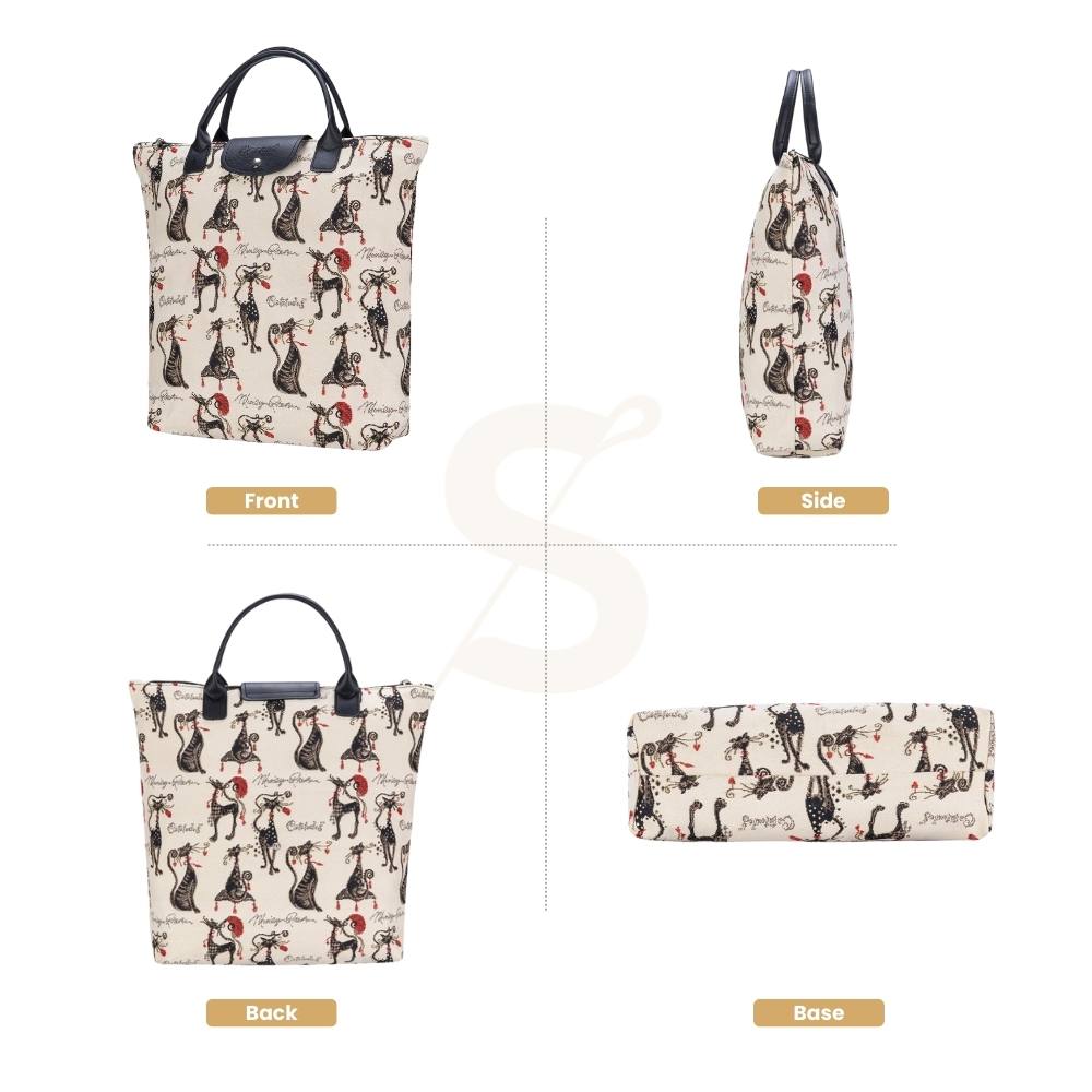 Marilyn Robertson Catitudes Foldaway Grocery Bag