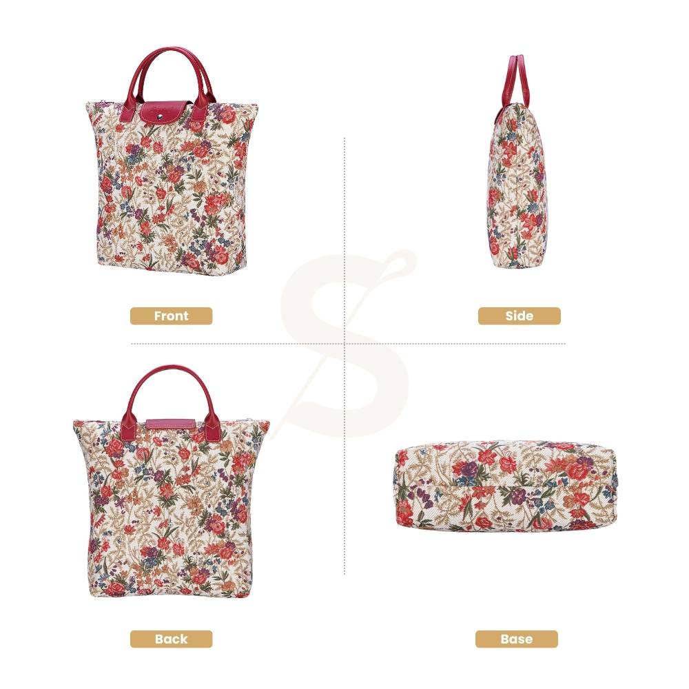 Flower Meadow V&A Licensed Foldaway Grocery Bag