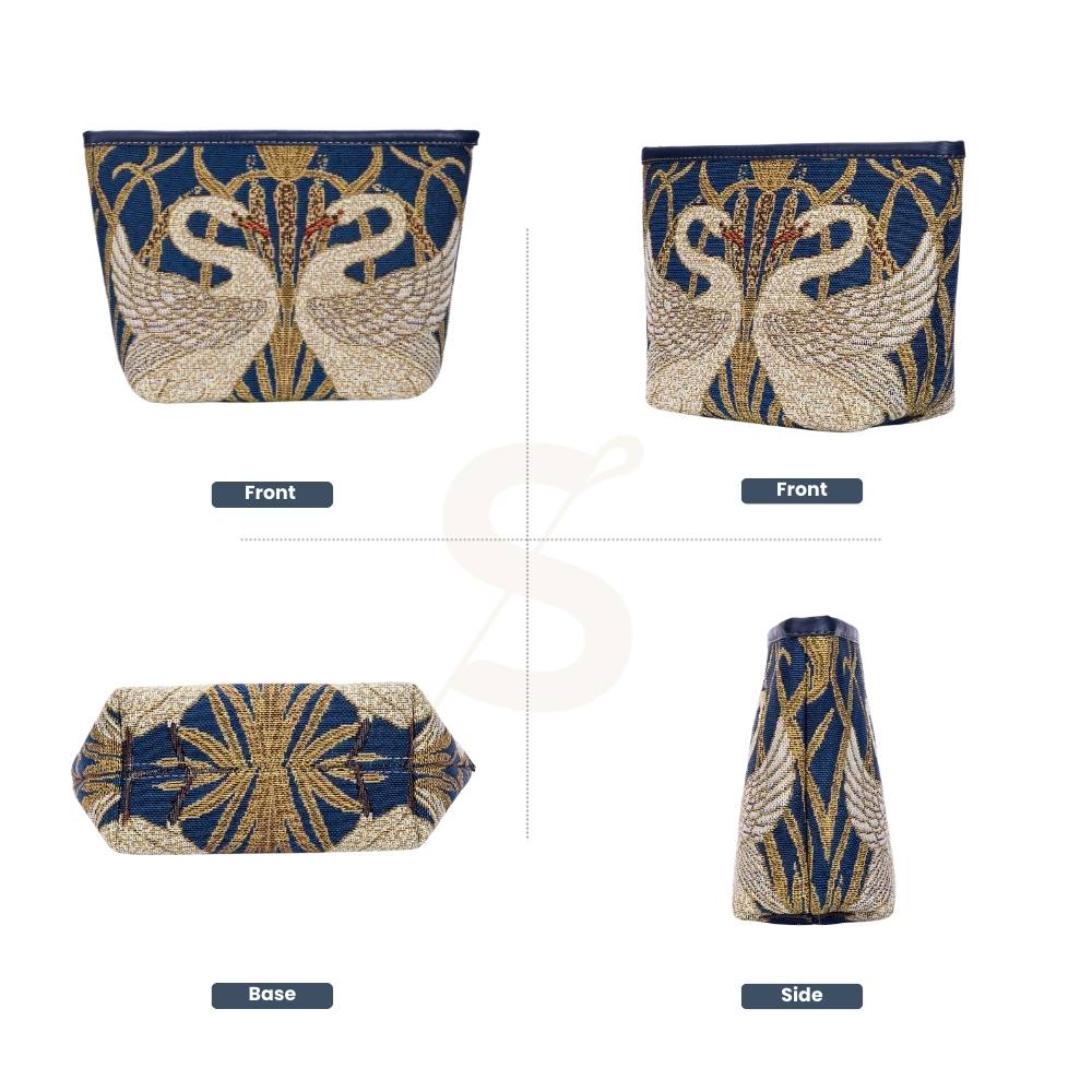 Walter Crane Swan Art Makeup Bag/ Makeup Pouch